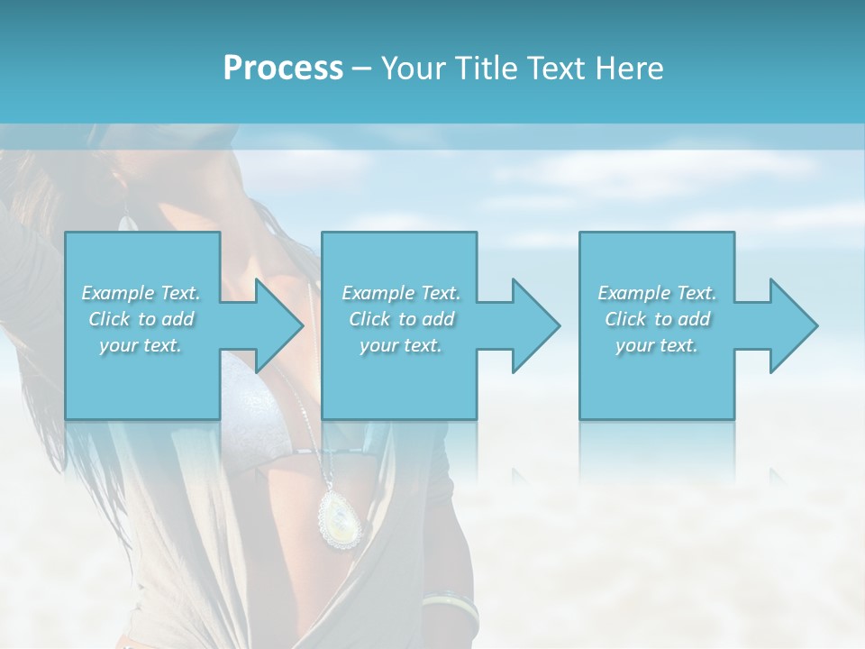 Attractive Peaceful Beach PowerPoint Template