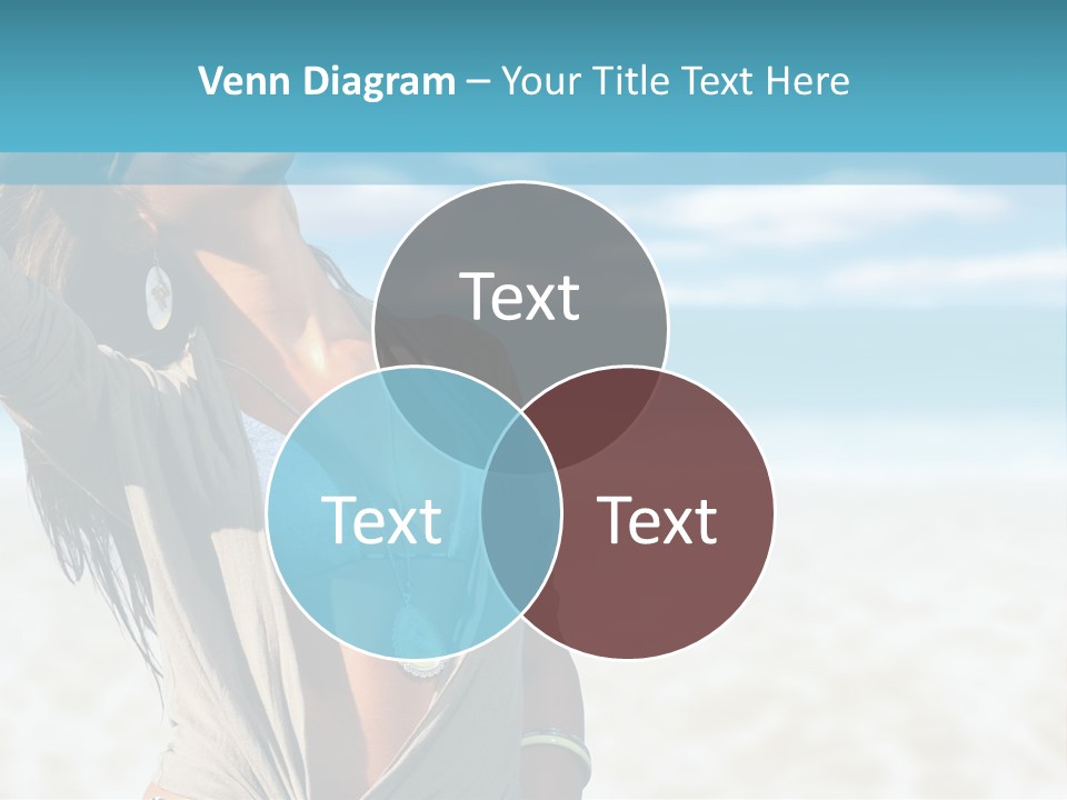Attractive Peaceful Beach PowerPoint Template