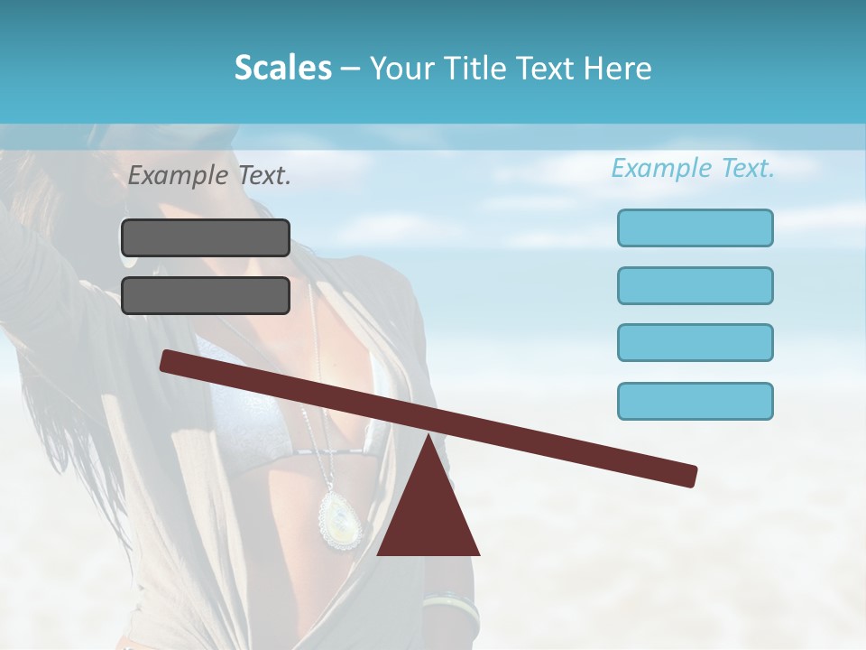Attractive Peaceful Beach PowerPoint Template