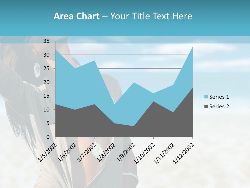 Attractive Peaceful Beach PowerPoint Template