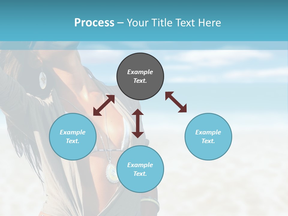 Attractive Peaceful Beach PowerPoint Template