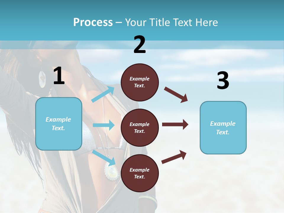 Attractive Peaceful Beach PowerPoint Template