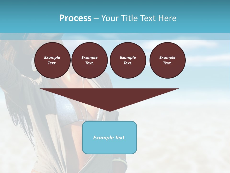 Attractive Peaceful Beach PowerPoint Template