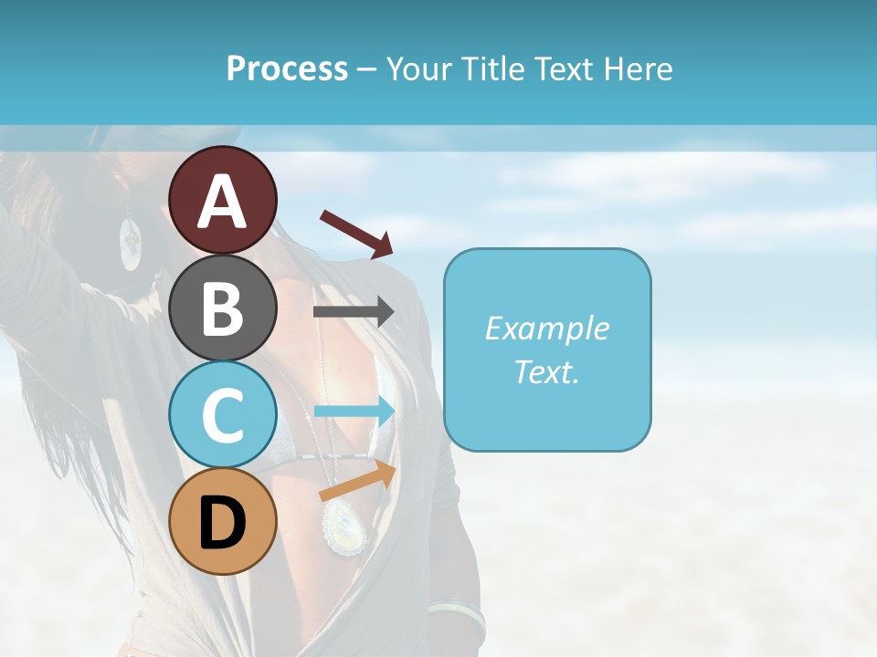 Attractive Peaceful Beach PowerPoint Template