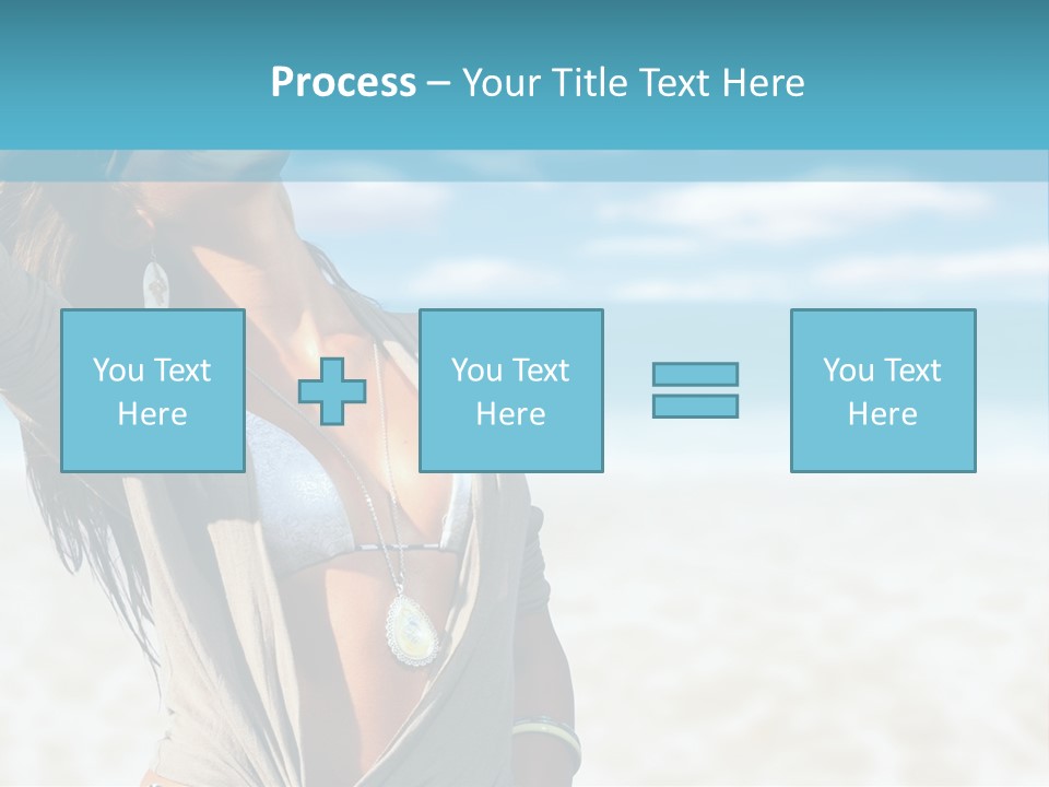 Attractive Peaceful Beach PowerPoint Template