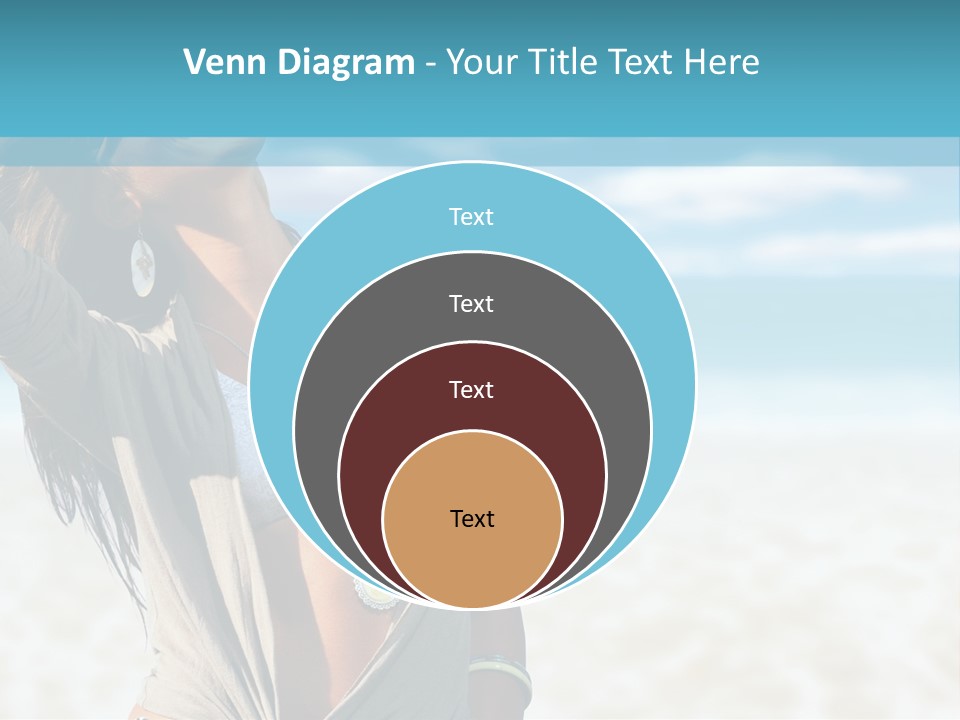 Attractive Peaceful Beach PowerPoint Template