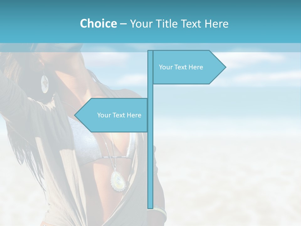 Attractive Peaceful Beach PowerPoint Template
