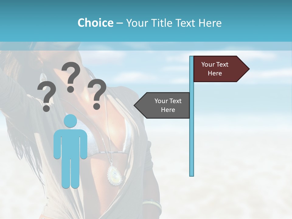 Attractive Peaceful Beach PowerPoint Template