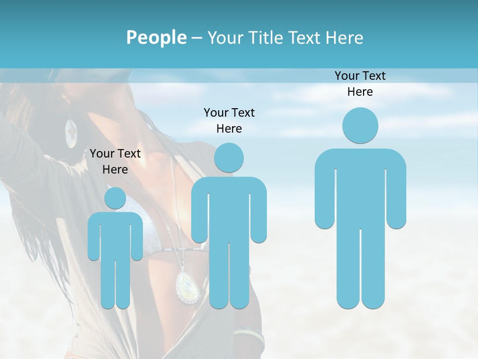 Attractive Peaceful Beach PowerPoint Template