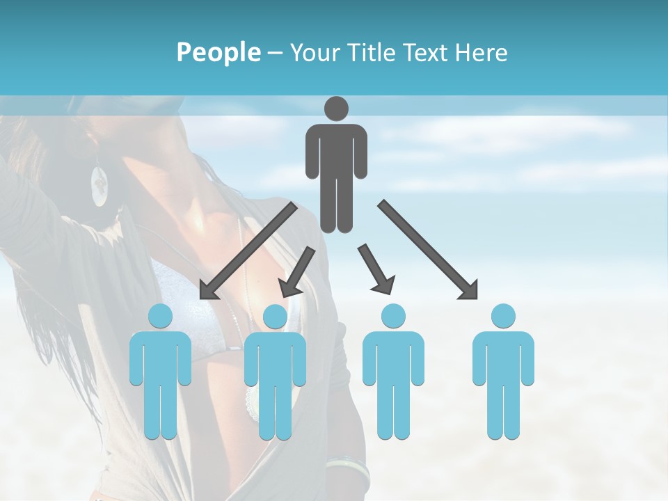 Attractive Peaceful Beach PowerPoint Template