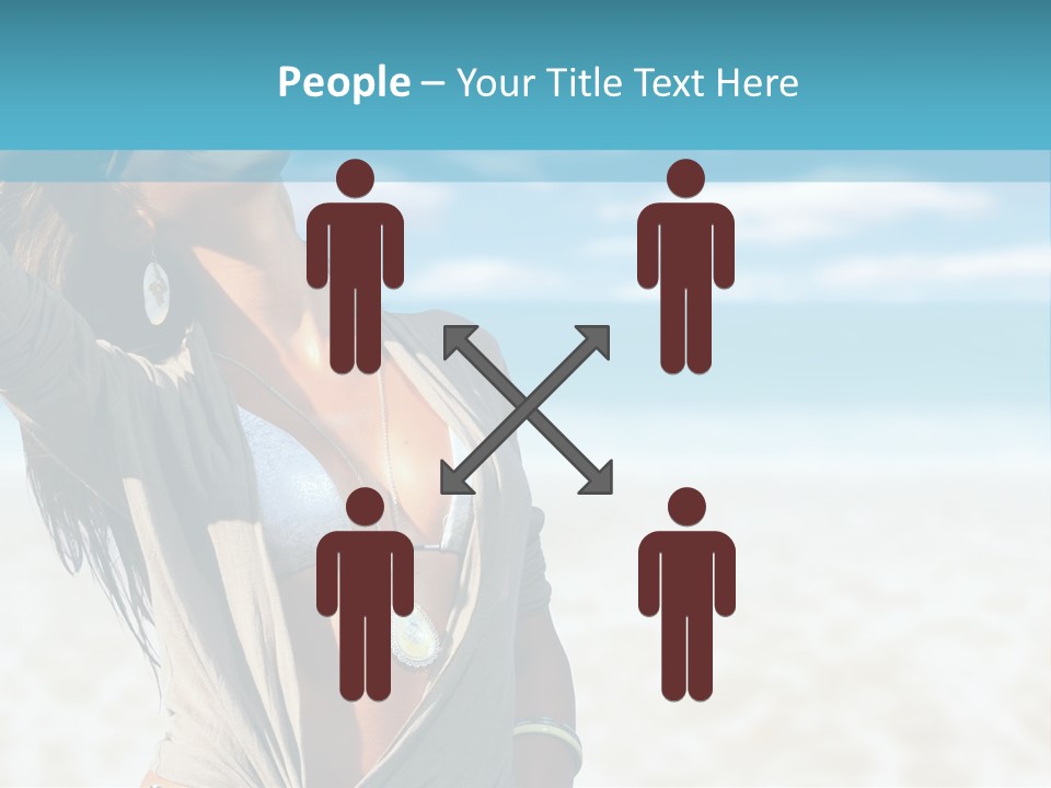 Attractive Peaceful Beach PowerPoint Template