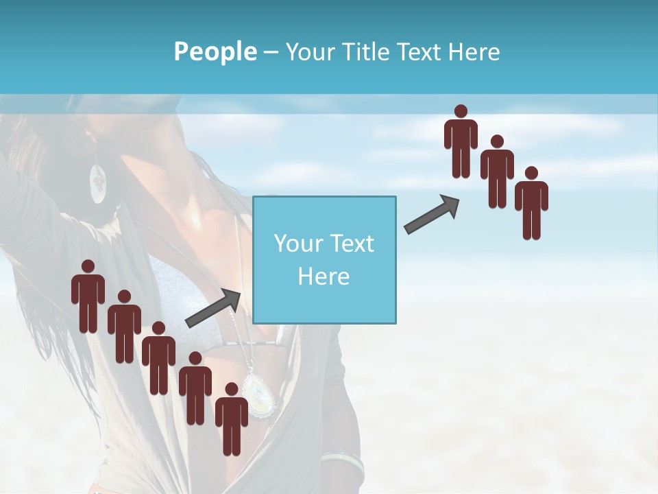 Attractive Peaceful Beach PowerPoint Template