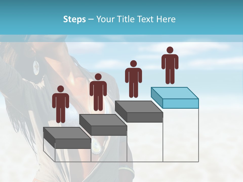 Attractive Peaceful Beach PowerPoint Template