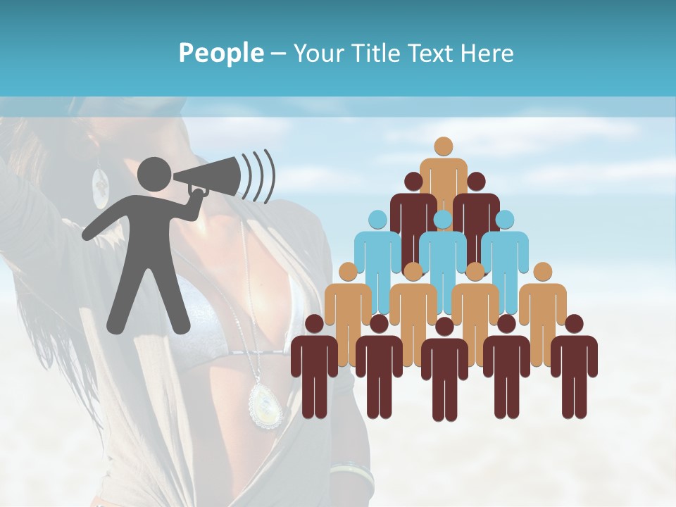 Attractive Peaceful Beach PowerPoint Template