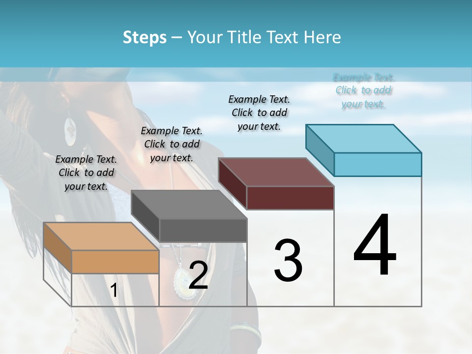 Attractive Peaceful Beach PowerPoint Template
