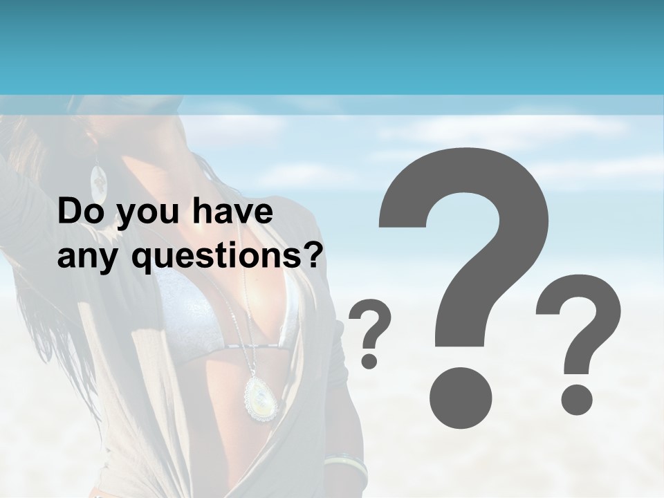 Attractive Peaceful Beach PowerPoint Template