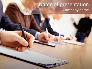 Object Meeting Briefing PowerPoint Template