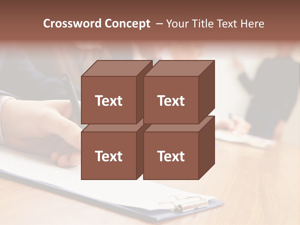 Object Meeting Briefing PowerPoint Template