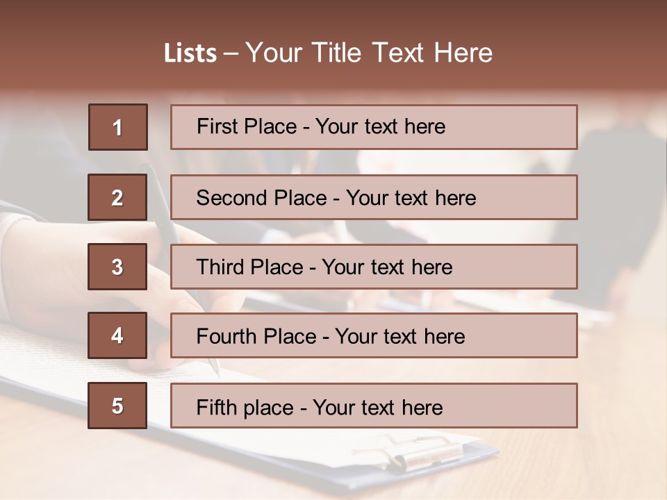 Object Meeting Briefing PowerPoint Template
