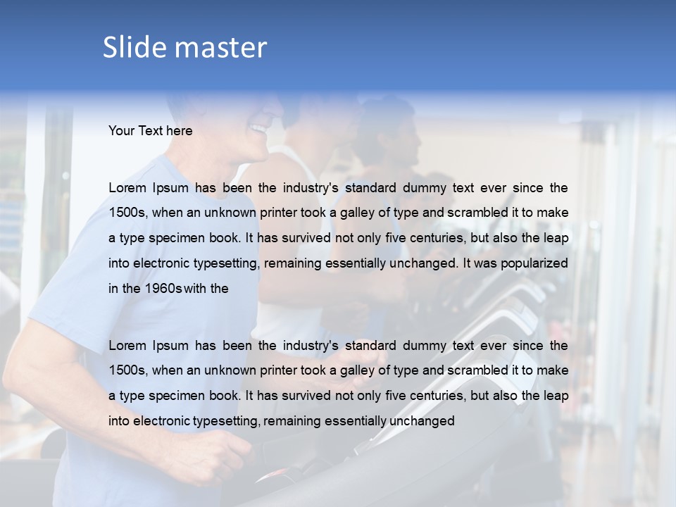 Male Active Fit PowerPoint Template