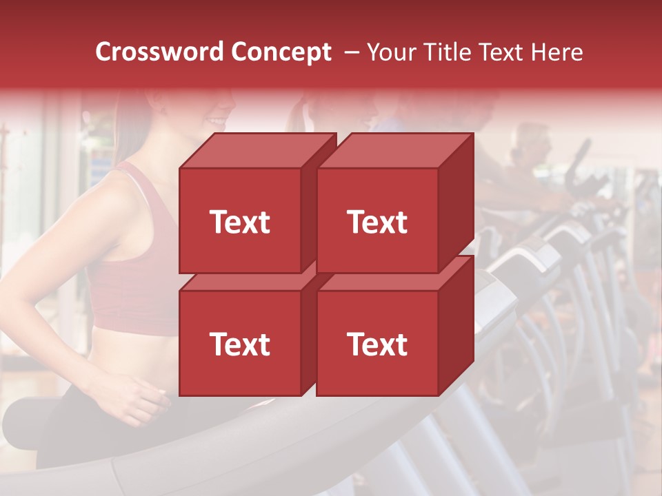 Work Out Class Woman PowerPoint Template