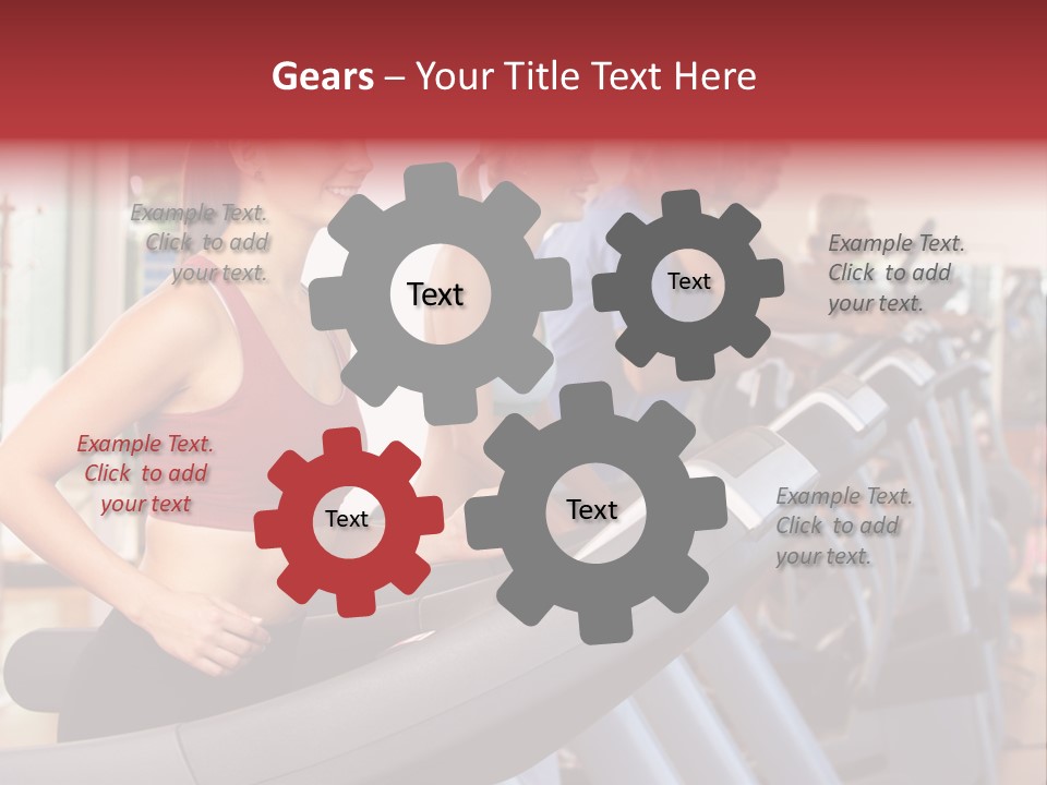 Work Out Class Woman PowerPoint Template