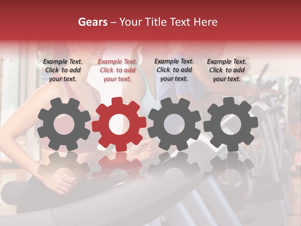 Work Out Class Woman PowerPoint Template