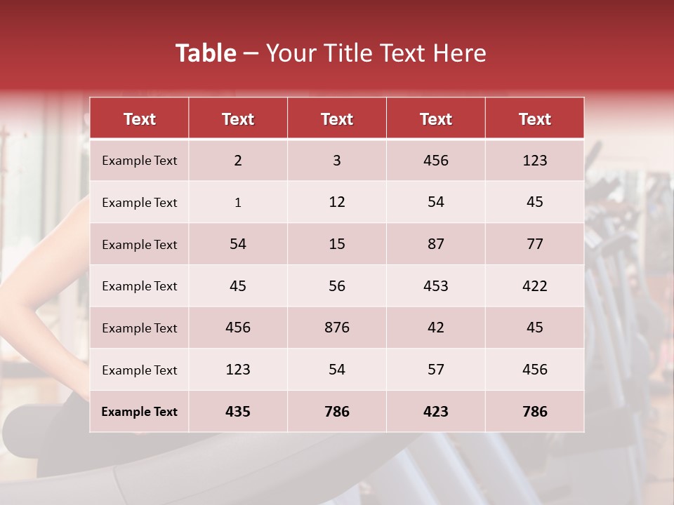 Work Out Class Woman PowerPoint Template