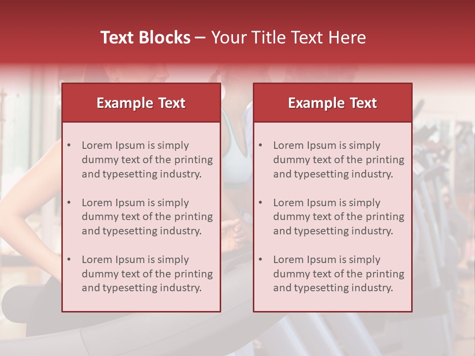 Work Out Class Woman PowerPoint Template