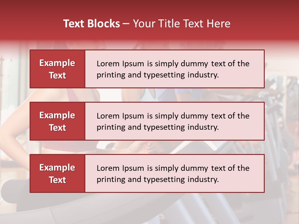 Work Out Class Woman PowerPoint Template