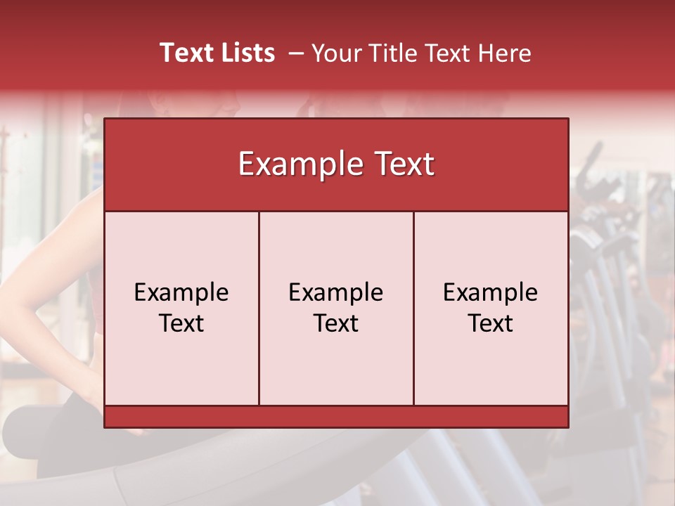 Work Out Class Woman PowerPoint Template