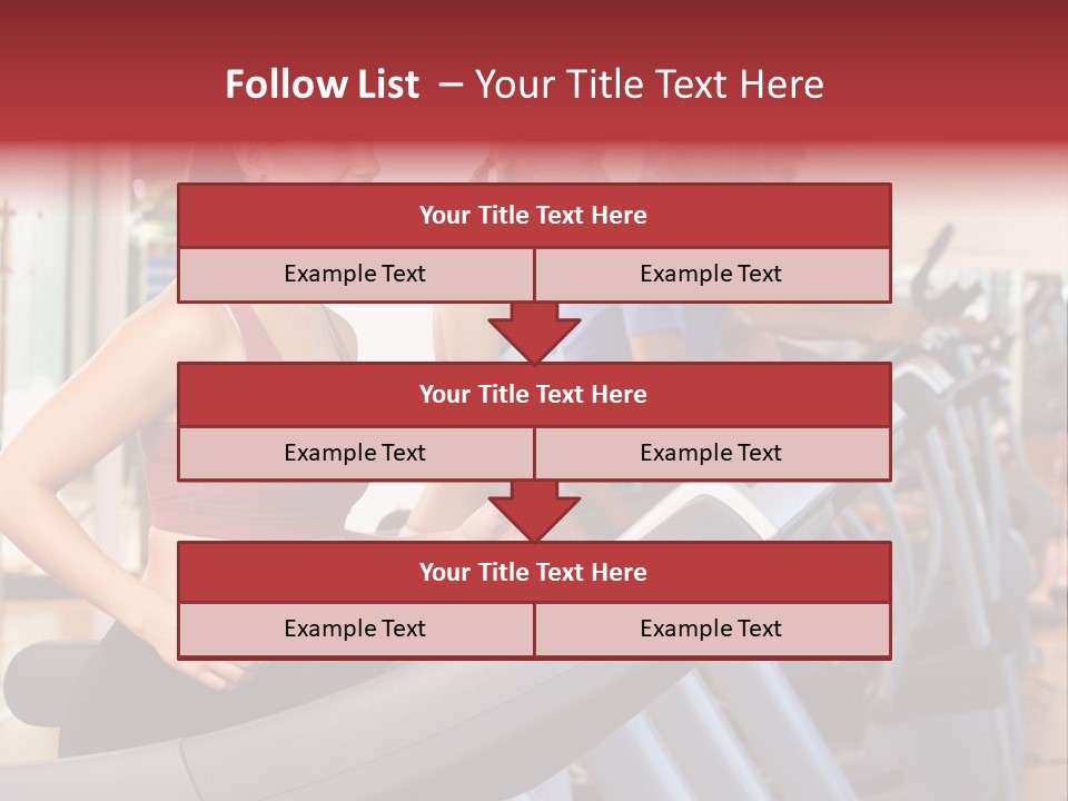 Work Out Class Woman PowerPoint Template