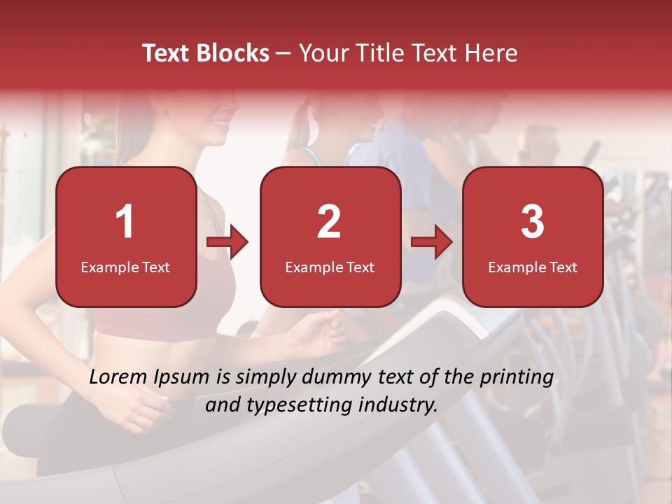 Work Out Class Woman PowerPoint Template