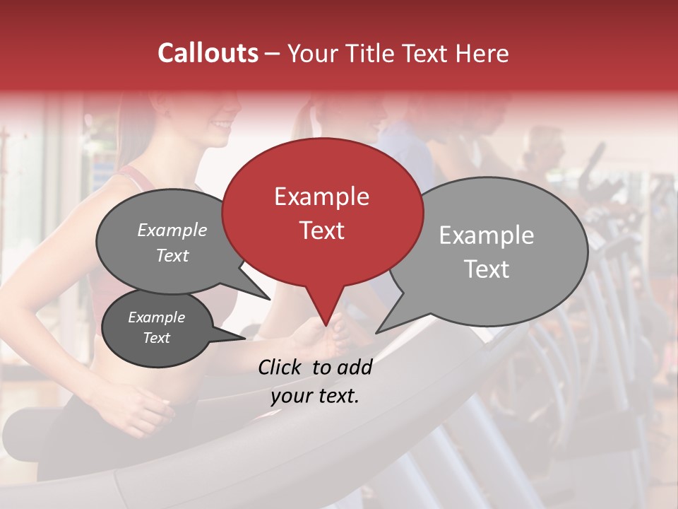 Work Out Class Woman PowerPoint Template