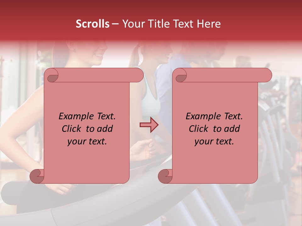 Work Out Class Woman PowerPoint Template