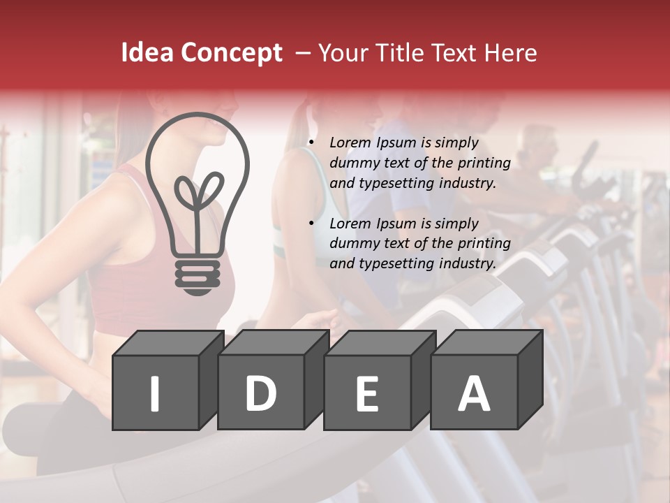 Work Out Class Woman PowerPoint Template