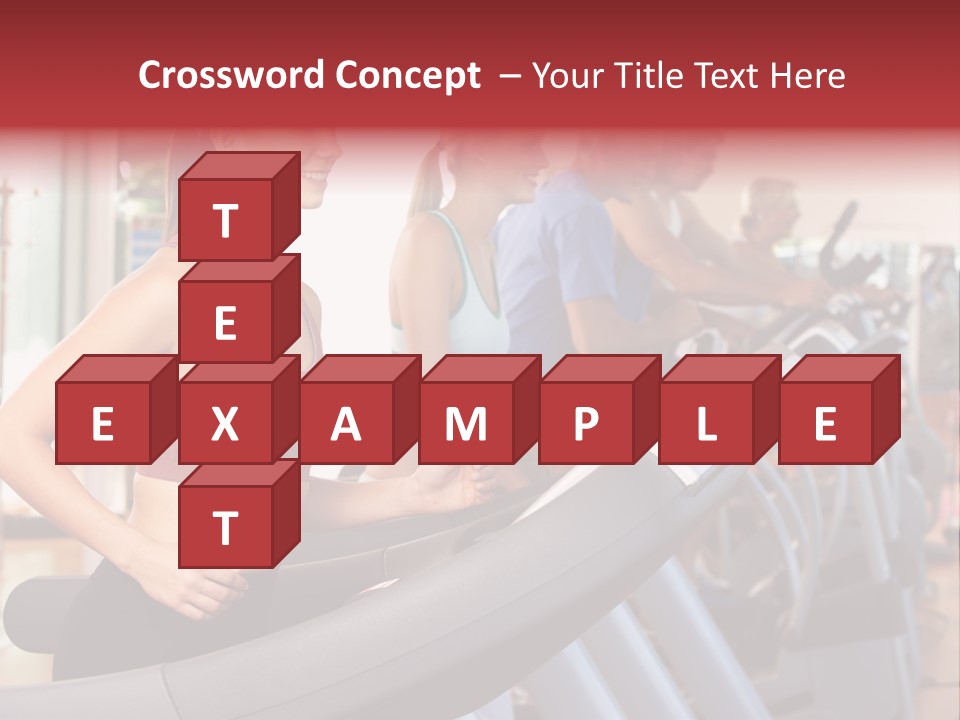 Work Out Class Woman PowerPoint Template