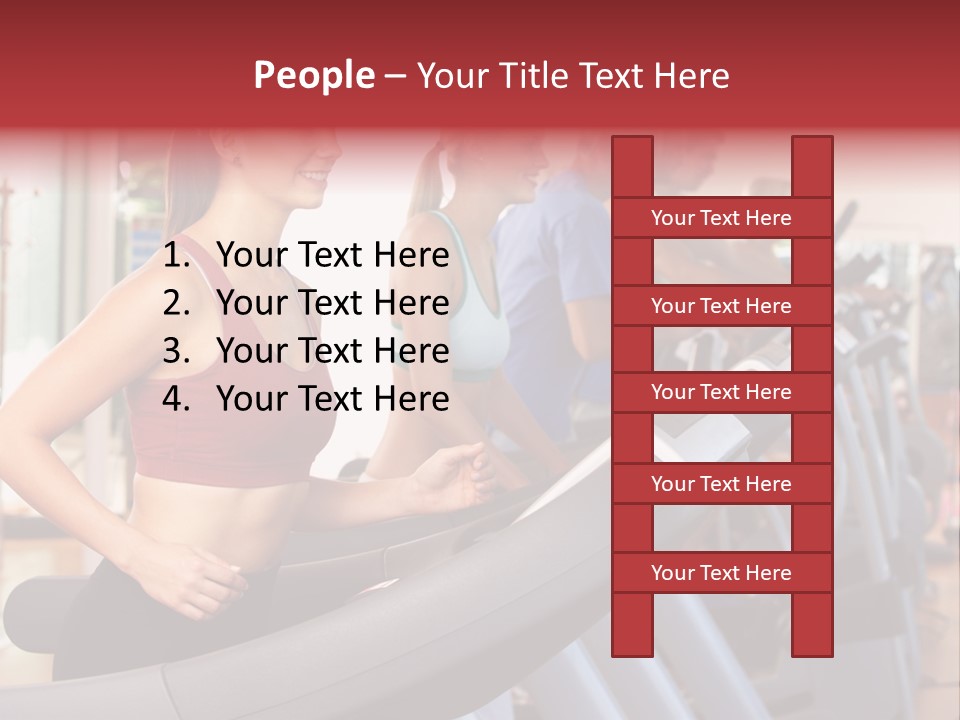 Work Out Class Woman PowerPoint Template