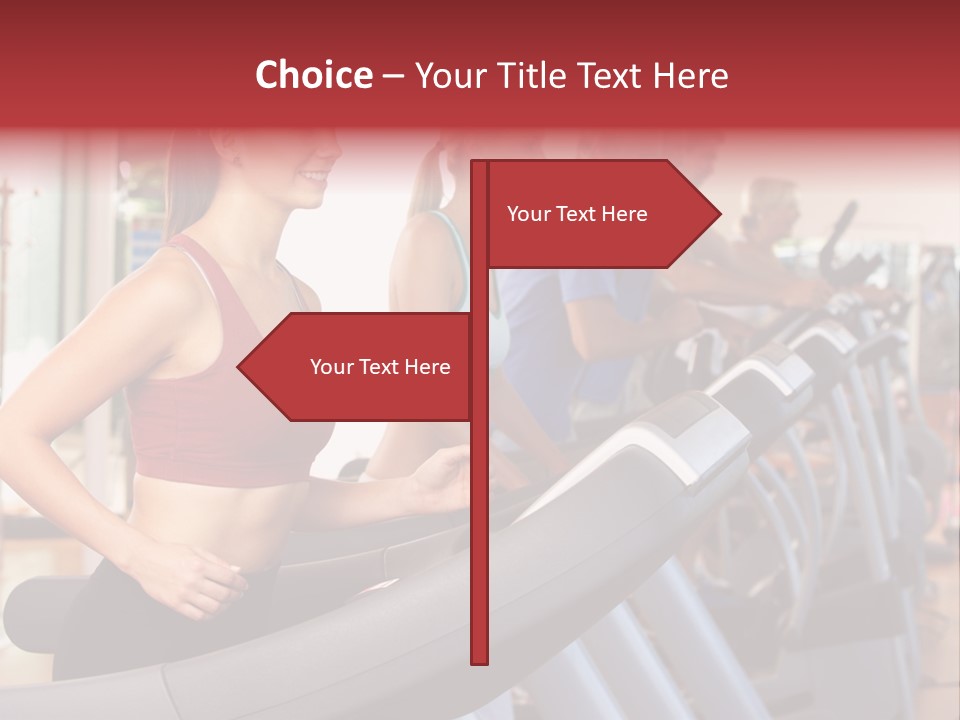 Work Out Class Woman PowerPoint Template