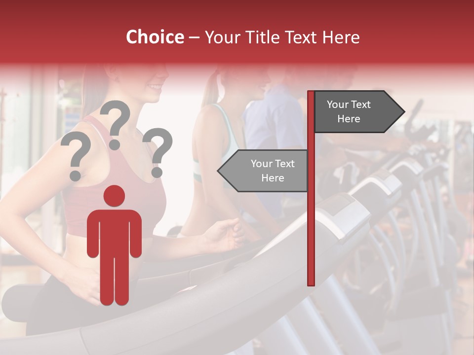 Work Out Class Woman PowerPoint Template