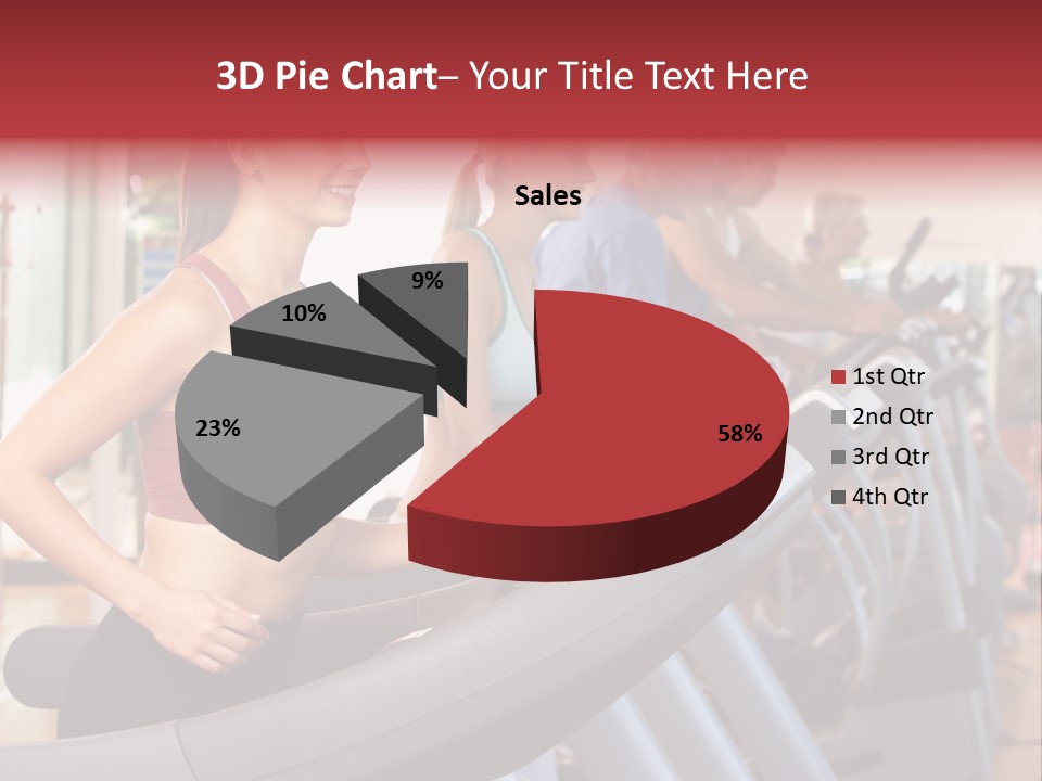 Work Out Class Woman PowerPoint Template