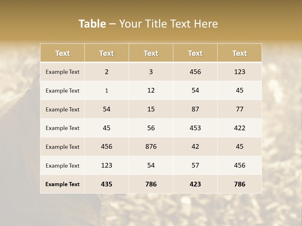 Nature Balding Healthy PowerPoint Template