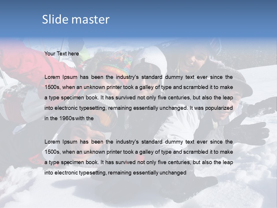 Relaxed Years Laughing PowerPoint Template