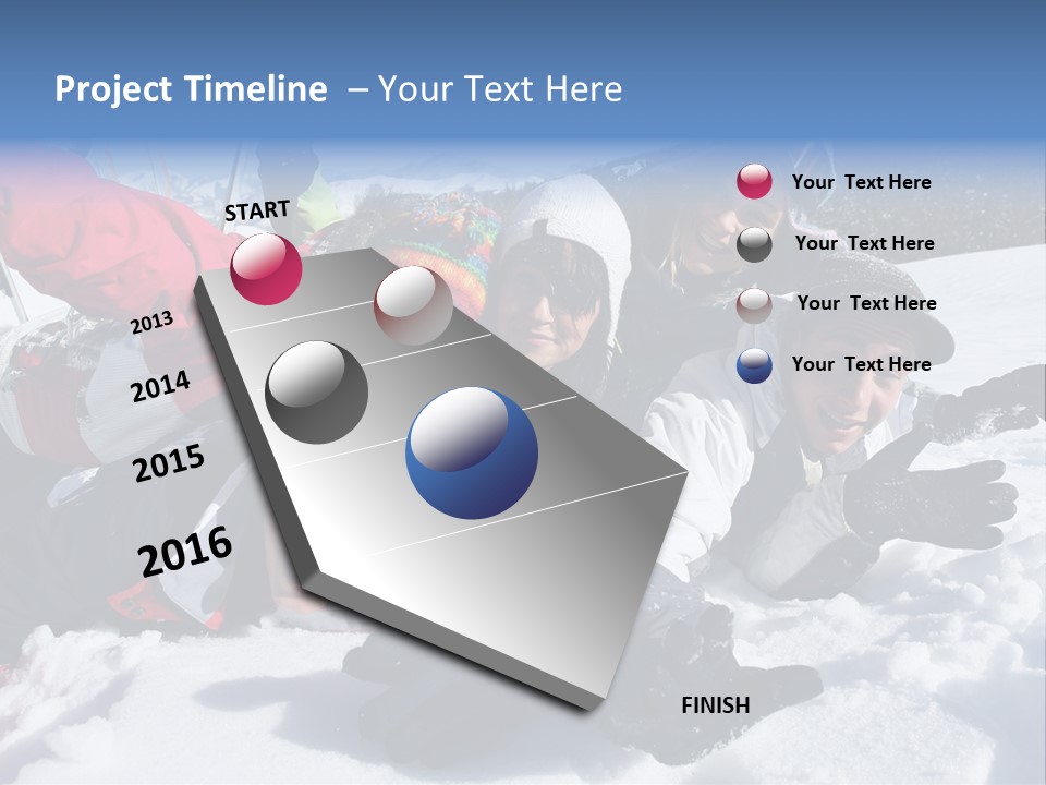 Relaxed Years Laughing PowerPoint Template