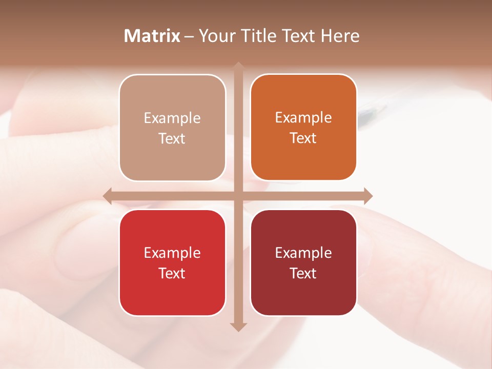 Manicurist Brush Female PowerPoint Template