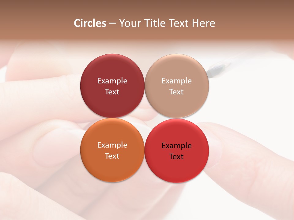 Manicurist Brush Female PowerPoint Template