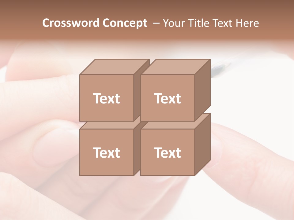 Manicurist Brush Female PowerPoint Template