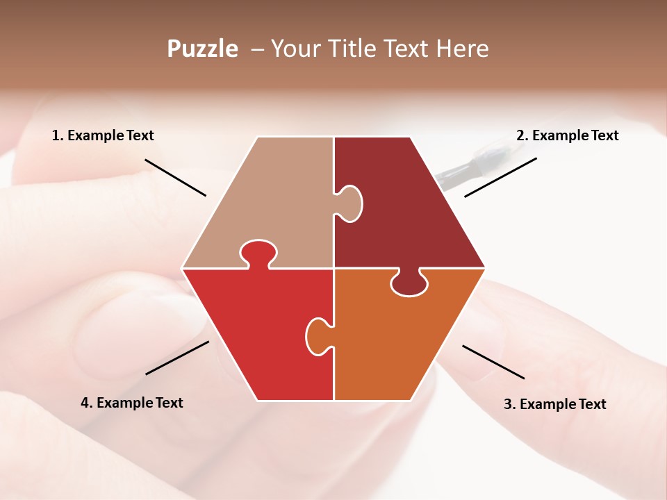 Manicurist Brush Female PowerPoint Template