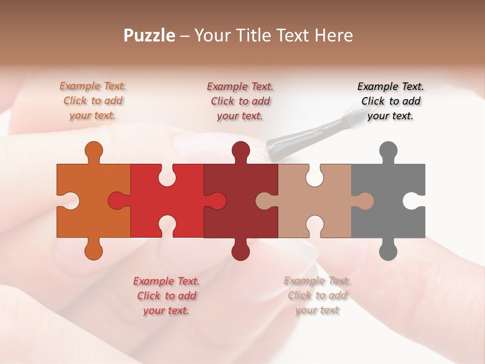 Manicurist Brush Female PowerPoint Template