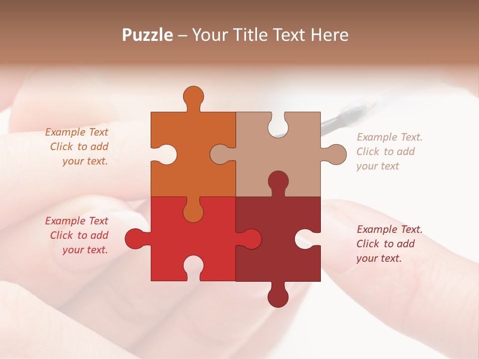 Manicurist Brush Female PowerPoint Template